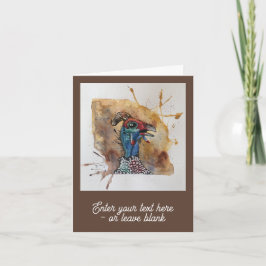 カスタマイズ可能なぎざぎざギネフクロウのグリーティングカード カード