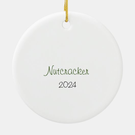 カスタマイズ可能なくるみ割り兵士/メイド/ロシアのメイド セラミックオーナメント (裏面)