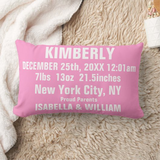 カスタマイズ可能なすごいクールな女の赤ちゃんの枕(小さい) ランバークッション (ブランケット)