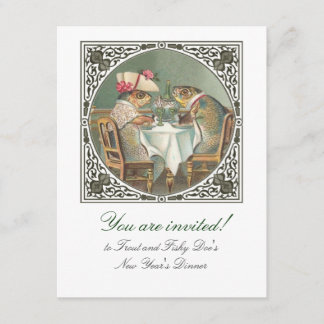 カスタマイズ可能ななま臭い日付 招待状