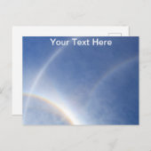 カスタマイズ可能なのまわりに太陽はがき ポストカード (正面/裏面)