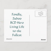 カスタマイズ可能なはがき ポストカード (裏面)