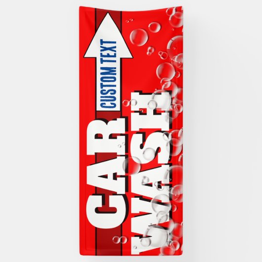 カスタマイズ可能なはっきりした洗車バブ広告リー 横断幕 (縦)