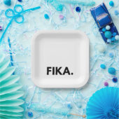 カスタマイズ可能なはっきりしたFika ペーパープレート (パーティー)