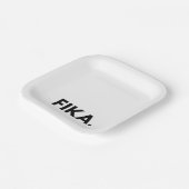 カスタマイズ可能なはっきりしたFika ペーパープレート (傾斜あり)