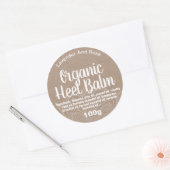 カスタマイズ可能なひび割れ手バールラベル ラウンドシール (封筒)