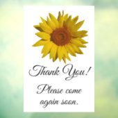 カスタマイズ可能なひまわりビジネス ウィンドウサイン (シート3)