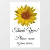 カスタマイズ可能なひまわりビジネス ウィンドウサイン (シート)