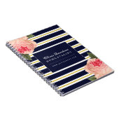 カスタマイズ可能なぼろぼろのシックなデザイナーノート ノートブック (右側)