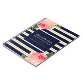 カスタマイズ可能なぼろぼろのシックなデザイナーノート ノートブック (左側)