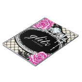 カスタマイズ可能なぼろぼろのシックなネイルサロンのノート ノートブック (左側)