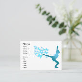 カスタマイズ可能なアイススケートの名刺-! 名刺 (スタンド正面)