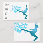 カスタマイズ可能なアイススケートの名刺-! 名刺 (正面/裏面)