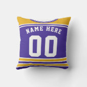カスタマイズ可能なアイスホッケージャージーピロークッション クッション (裏面)