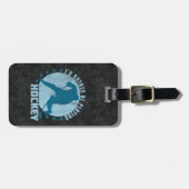 カスタマイズ可能なアイスホッケープレーヤー手荷物ラベル ラゲッジタグ (正面横)