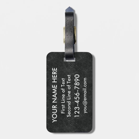 カスタマイズ可能なアイスホッケープレーヤー手荷物ラベル ラゲッジタグ (裏面縦)