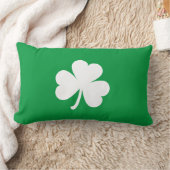 カスタマイズ可能なアイリッシュシャムロック ランバークッション (ブランケット)