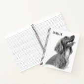 カスタマイズ可能なアイリッシュセッター ノートブック (内部)