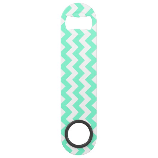 カスタマイズ可能なアクアマリンジグザグパターン スピード栓抜き (裏面)