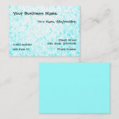 カスタマイズ可能なアクアモザイクチャブの名刺 名刺 (正面/裏面)