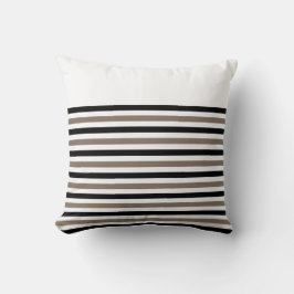 カスタマイズ可能なアクセントの白黒のストライプ クッション