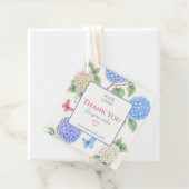 カスタマイズ可能なアジサイ事業ありがとうございましたラベル フェイバータグ (インサイチュ)