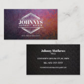 カスタマイズ可能なアスファルト修理名刺 名刺 (正面/裏面)