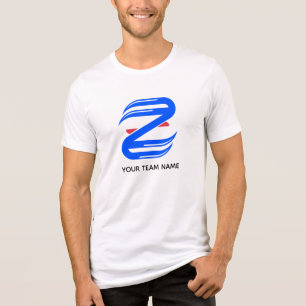 カスタマイズ可能なアスリックレターZチーム トライブレンドTシャツ