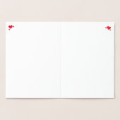 カスタマイズ可能なアニバーサリーカード 箔カード (内部)