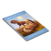 カスタマイズ可能なアパラチーズ・パロミノ馬 ノートブック (右側)