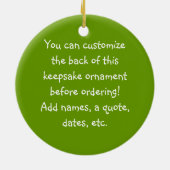 カスタマイズ可能なアフリカ系アメリカ人ベビー小妖精や小人オーナメント セラミックオーナメント (裏面)