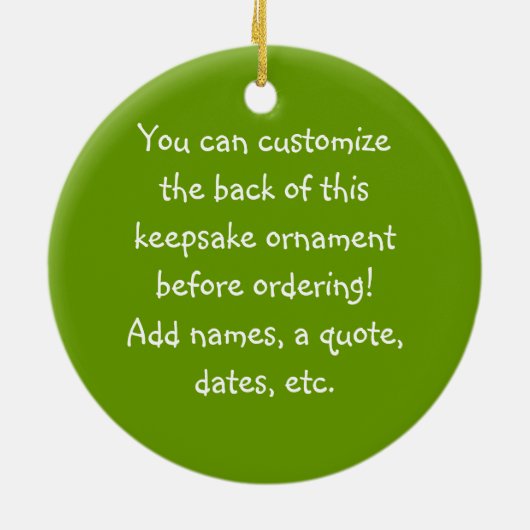 カスタマイズ可能なアフリカ系アメリカ人ベビー小妖精や小人オーナメント セラミックオーナメント (裏面)