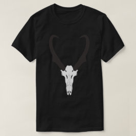 カスタマイズ可能なアメリカプロングホーンの頭蓋骨 Tシャツ