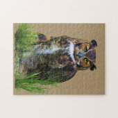 カスタマイズ可能なアメリカワシミミズク ジグソーパズル (横)