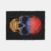 カスタマイズ可能なアルメニアの旗のスカル フリースブランケット (正面(横))