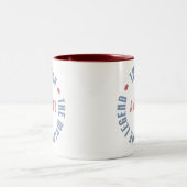 カスタマイズ可能なアンソニーの人の神話の伝説 ツートーンマグカップ (中央)