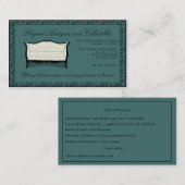 カスタマイズ可能なアンティークか家具製造販売業の名刺 名刺 (正面/裏面)