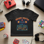 カスタマイズ可能なアーケードマスター レトロゲーマー Tシャツ