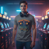 カスタマイズ可能なアーケードマスター レトロゲーマー Tシャツ