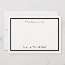 カスタマイズ可能なアーティストサンキューカード サンキューカード