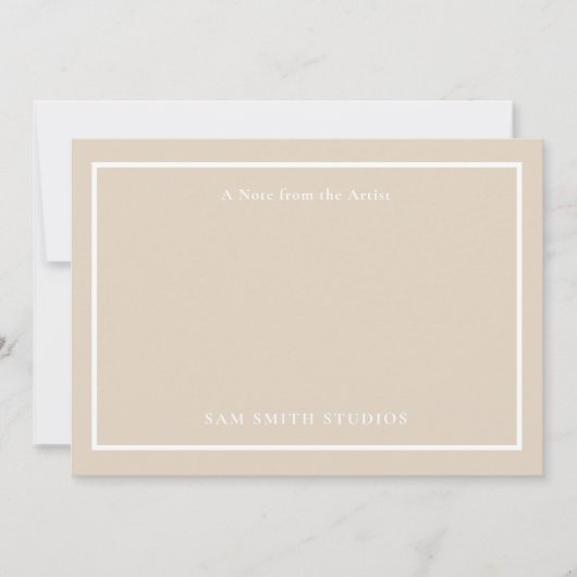 カスタマイズ可能なアーティストサンキューカード サンキューカード (正面)