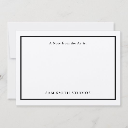 カスタマイズ可能なアーティストサンキューカード サンキューカード (正面)