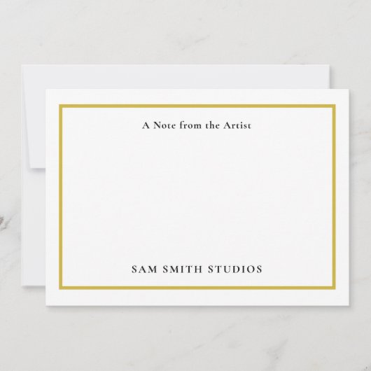 カスタマイズ可能なアーティストサンキューカード サンキューカード (正面)