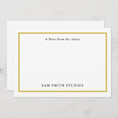 カスタマイズ可能なアーティストサンキューカード サンキューカード (正面/裏面)