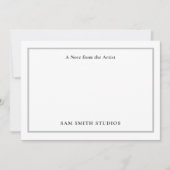 カスタマイズ可能なアーティストサンキューカード サンキューカード (正面)