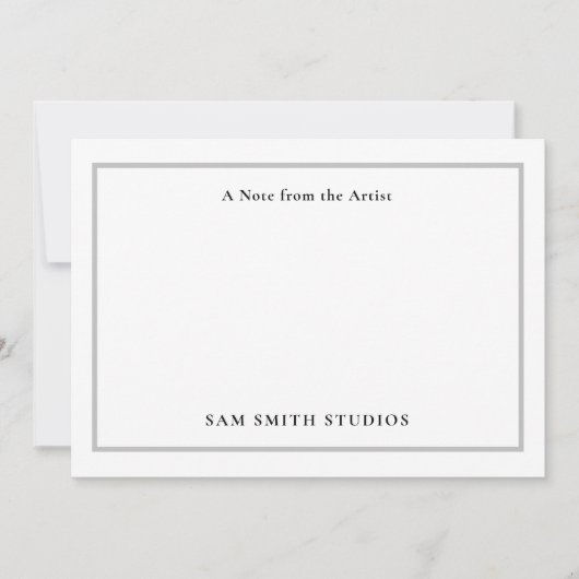 カスタマイズ可能なアーティストサンキューカード サンキューカード (正面)