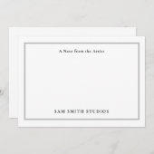 カスタマイズ可能なアーティストサンキューカード サンキューカード (正面/裏面)