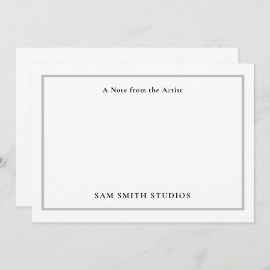 カスタマイズ可能なアーティストサンキューカード サンキューカード (正面/裏面)