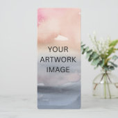 カスタマイズ可能なアーティストブックマークテンプレート シーズンカード (スタンド正面)