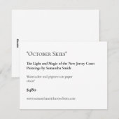 カスタマイズ可能なアートショー表示カードラベル シーズンカード (正面/裏面)